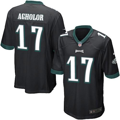 Youth Nike Eagles #17 Nelson Agholor Black Alternate Stitched NFL Jersey