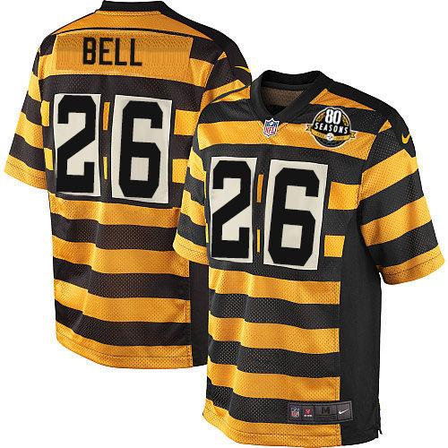 Youth Nike Steelers #26 Le'Veon Bell Black Yellow Alternate Stitched NFL Jersey