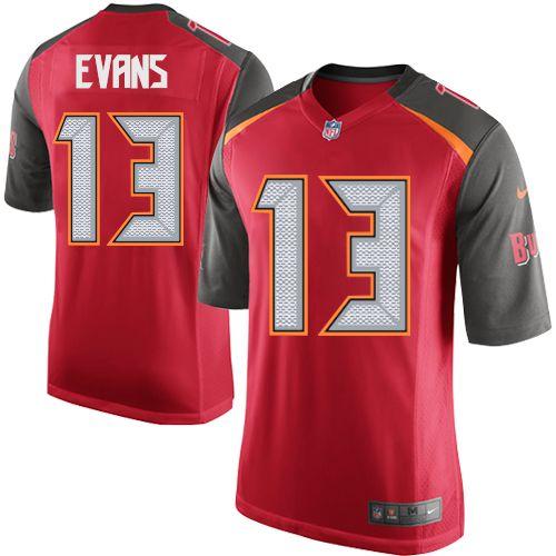 Youth Nike Buccaneers #13 Mike Evans Red Team Color Stitched NFL Jersey