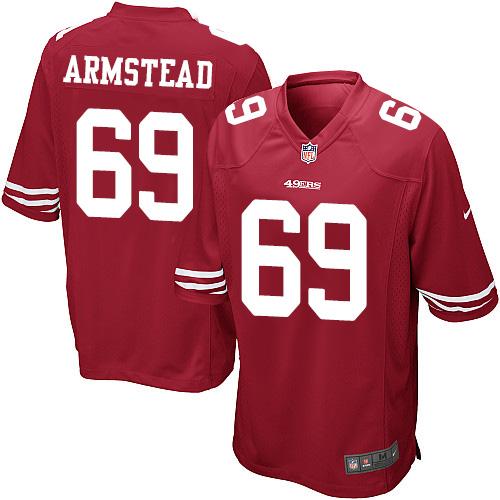 Youth Nike 49ers #69 Arik Armstead Red Team Color Stitched NFL Jersey