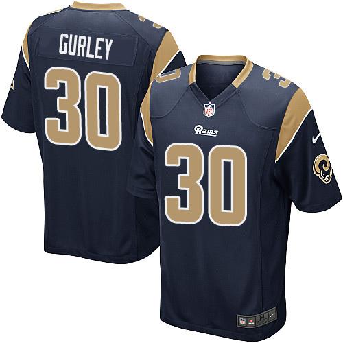 Youth Nike Rams #30 Todd Gurley Navy Blue Team Color Stitched NFL Jersey