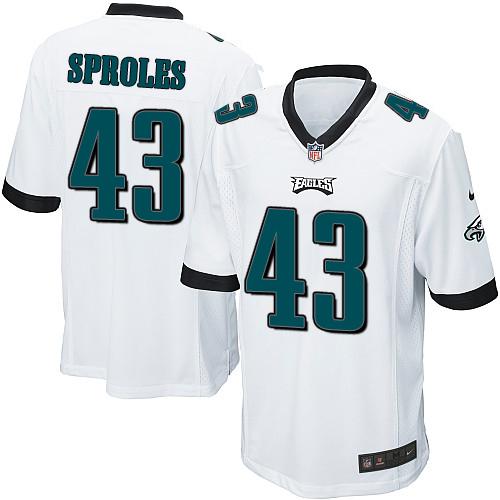 Youth Nike Eagles #43 Darren Sproles White Stitched NFL Jersey