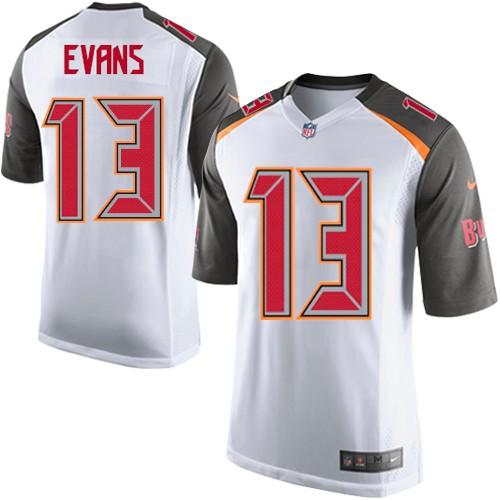 Youth Nike Buccaneers #13 Mike Evans White Stitched NFL Jersey