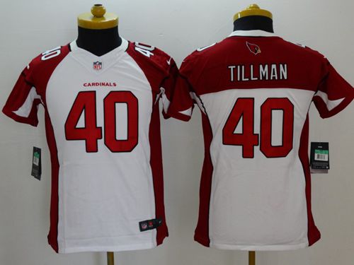 Youth Nike Cardinals #40 Pat Tillman White Stitched NFL Limited Jersey