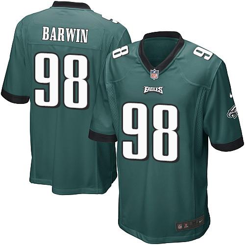 Youth Nike Eagles #98 Connor Barwin Midnight Green Team Color Stitched NFL Jersey