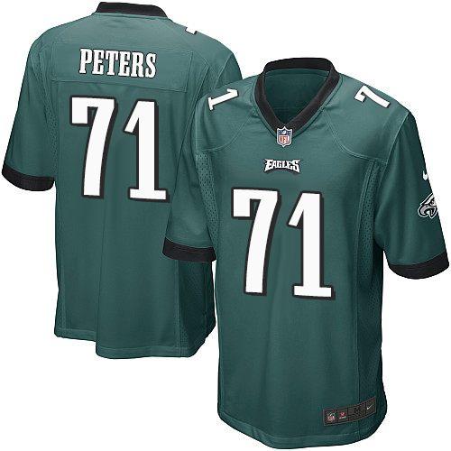 Youth Nike Eagles #71 Jason Peters Midnight Green Team Color Stitched NFL Jersey