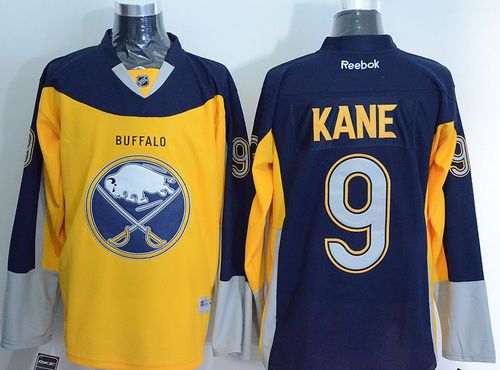 Sabres #9 Evander Kane Yellow Navy Blue Alternate Stitched NHL Jersey