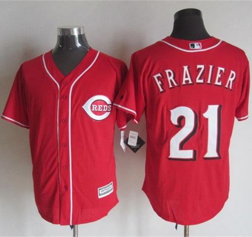 Reds #21 Todd Frazier Red New Cool Base Stitched Baseball Jersey