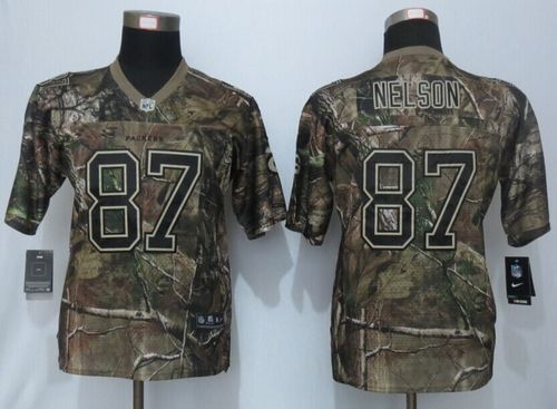 Youth Nike Packers #87 Jordy Nelson Camo Realtree Stitched NFL Elite Jersey