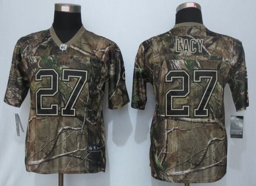 Youth Nike Packers #27 Eddie Lacy Camo Realtree Stitched NFL Elite Jersey