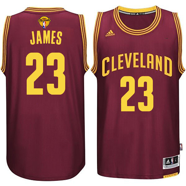 Cleveland Cavaliers #23 LeBron James 2015-16 Finals Red Jersey