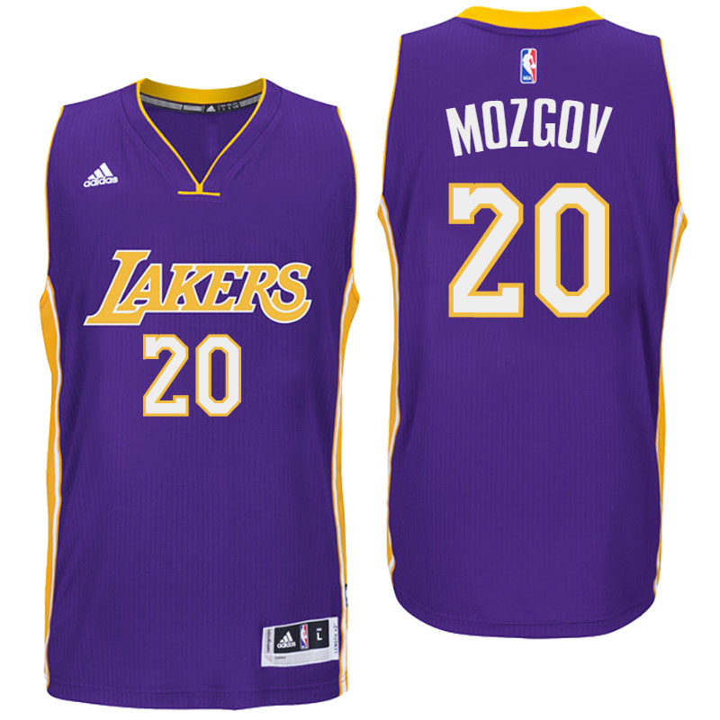 Los Angeles Lakers #20 Timofey Mozgov Road Purple New Swingman Jersey