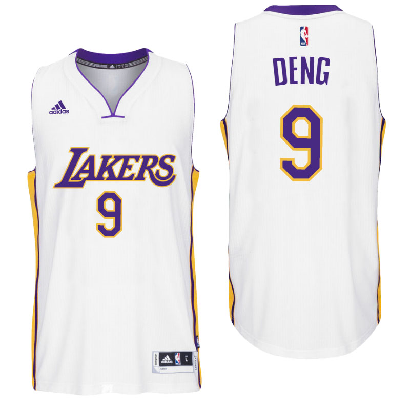 Los Angeles Lakers #9 Luol Deng Alternate White New Swingman Jersey
