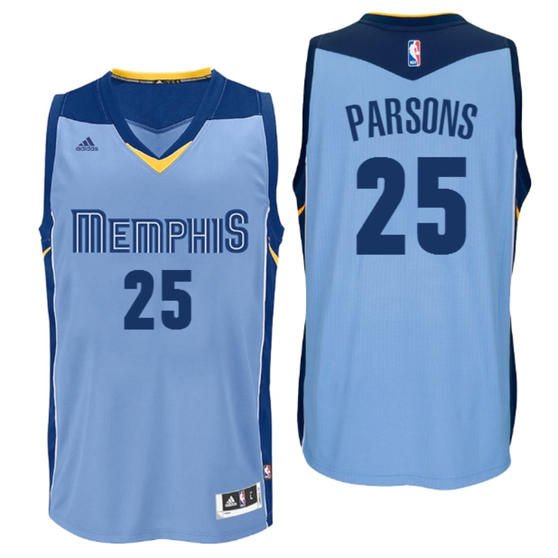 Memphis Grizzlies #25 Chandler Parsons Alternate Blue New Swingman Jersey
