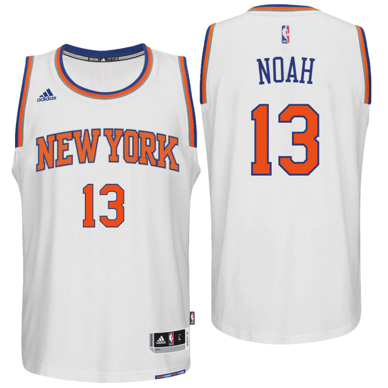 New York Knicks #13 Joakim Noah Home White New Swingman Jersey New York Knicks #13 Joakim Noah Home White New Swingman Jersey