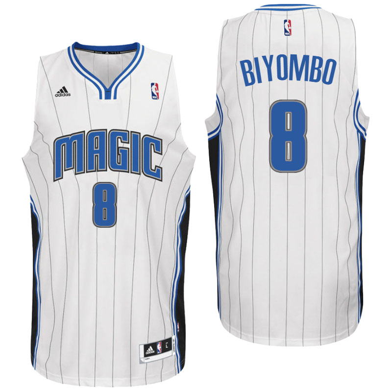 Orlando Magic #8 Bismack Biyombo Home White New Swingman Jersey