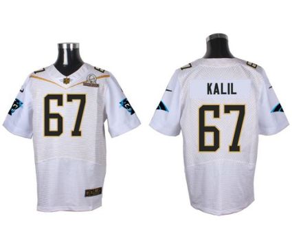 Nike Carolina Panthers #67 Ryan Kalil White 2016 Pro Bowl Men's Stitched NFL Elite Jersey