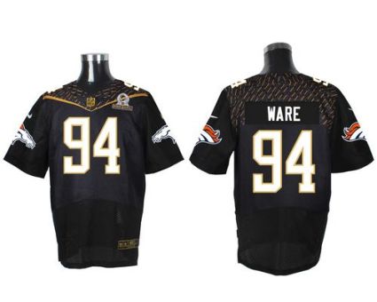 Nike Denver Broncos #94 DeMarcus Ware Black 2016 Pro Bowl Men's Stitched NFL Elite Jersey
