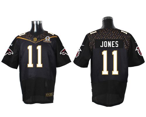 Nike Atlanta Falcons #11 Julio Jones Black 2016 Pro Bowl Men's Stitched NFL Elite Jersey