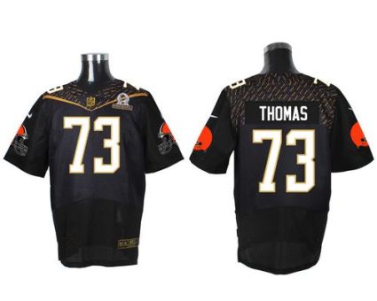 Nike Cleveland Browns #73 Joe Thomas Black 2016 Pro Bowl Men's Stitched NFL Elite Jersey