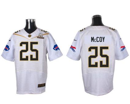 Nike Buffalo Bills #25 LeSean McCoy White 2016 Pro Bowl Men's Stitched NFL Elite Jersey