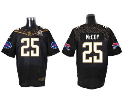 Nike Buffalo Bills #25 LeSean McCoy Black 2016 Pro Bowl Men's Stitched NFL Elite Jersey