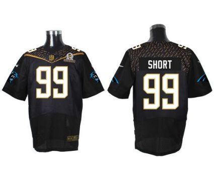 Nike Carolina Panthers #99 Kawann Short Black 2016 Pro Bowl Men's Stitched NFL Elite Jersey