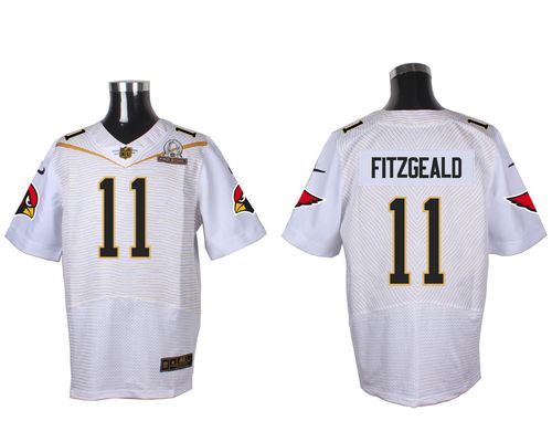 Nike Arizona Cardinals #11 Larry Fitzgerald White 2016 Pro Bowl Men's Stitched NFL Elite Jersey