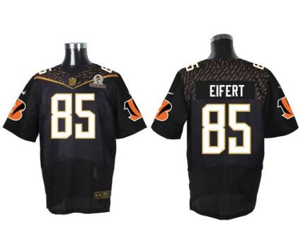 Nike Cincinnati Bengals #85 Tyler Eifert Black 2016 Pro Bowl Men's Stitched NFL Elite Jersey