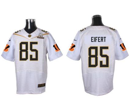 Nike Cincinnati Bengals #85 Tyler Eifert White 2016 Pro Bowl Men's Stitched NFL Elite Jersey
