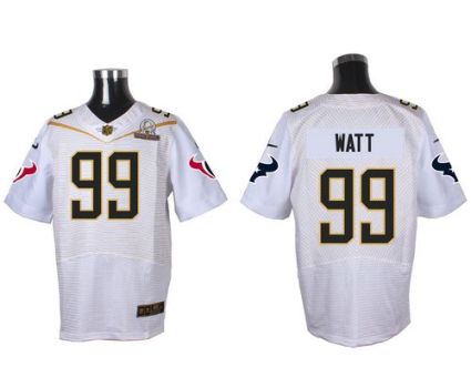 Nike Houston Texans #99 J.J. Watt White 2016 Pro Bowl Men's Stitched NFL Elite Jersey