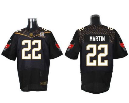 Nike Tampa Bay Buccaneers #22 Doug Martin Black 2016 Pro Bowl Men's Stitched NFL Elite Jersey