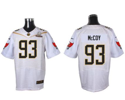 Nike Tampa Bay Buccaneers #93 Gerald McCoy White 2016 Pro Bowl Men's Stitched NFL Elite Jersey