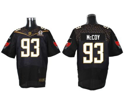 Nike Tampa Bay Buccaneers #93 Gerald McCoy Black 2016 Pro Bowl Men's Stitched NFL Elite Jersey