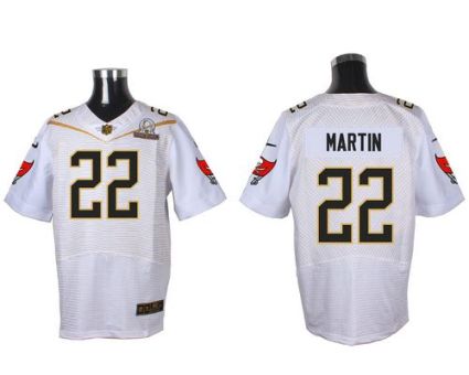 Nike Tampa Bay Buccaneers #22 Doug Martin White 2016 Pro Bowl Men's Stitched NFL Elite Jersey
