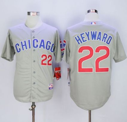 Chicago Cubs #22 Jason Heyward Grey Road Cool Base Stitched MLB Jersey