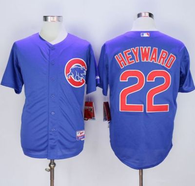 Chicago Cubs #22 Jason Heyward Blue Alternate Cool Base Stitched MLB Jersey