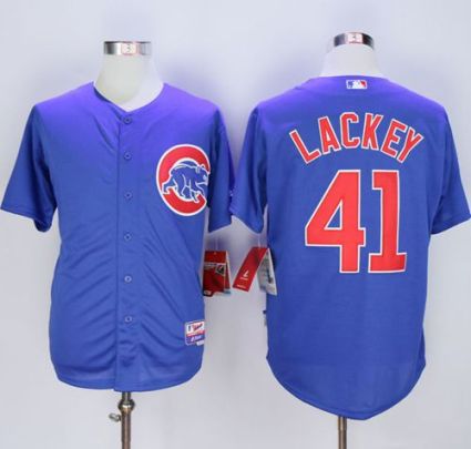 Chicago Cubs #41 John Lackey Blue Alternate Cool Base Stitched MLB Jersey