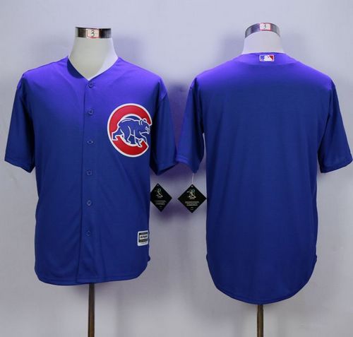 Chicago Cubs Blank Blue New Cool Base Stitched MLB Jersey