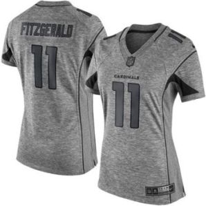 Women Nike Cardinals #11 Larry Fitzgerald Gray Stitched NFL Limited Gridiron