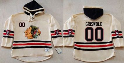 Chicago Blackhawks #00 Clark Griswold Cream Heavyweight Pullover Hoodie Stitched NHL Jersey Chicago Blackhawks #00 Clark Griswold Cream Heavyweight Pullover Hoodie Stitched NHL Jersey
