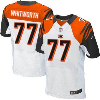Nike Cincinnati Bengals #77 Andrew Whitworth White Men's Stitched NFL Elite Jersey