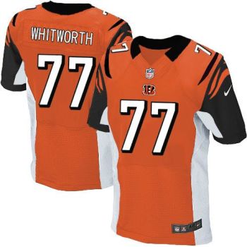 Nike Cincinnati Bengals #77 Andrew Whitworth Orange Alternate Men's Stitched NFL Elite Jersey