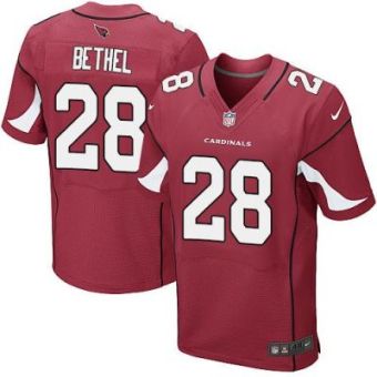 Nike Arizona Cardinals #28 Justin Bethel Red Team Color Men's Stitched NFL Elite Jersey
