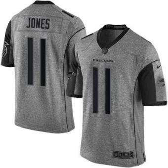 Nike Atlanta Falcons #11 Julio Jones Gray Men's Stitched NFL Limited Gridiron Gray Jersey