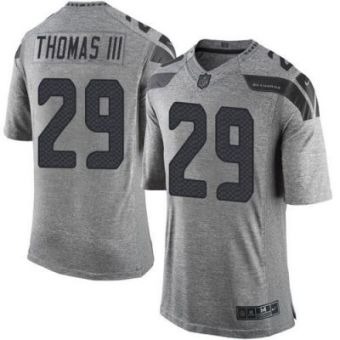Nike Seattle Seahawks #29 Earl Thomas III Gray Men's Stitched NFL Limited Gridiron Gray Jersey