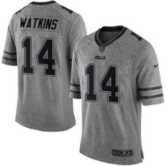 Nike Buffalo Bills #14 Sammy Watkins Gray Men's Stitched NFL Limited Gridiron Gray Jersey