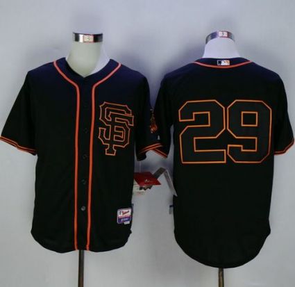 San Francisco Giants #29 Jeff Samardzija Black Cool Base Stitched MLB Jersey