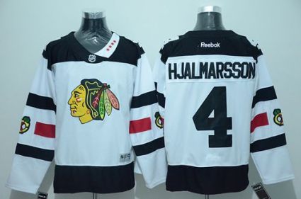 Chicago Blackhawks #4 Niklas Hjalmarsson White 2016 Stadium Series Stitched NHL Jersey