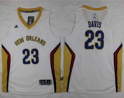 Youth Indiana Pacers #23 Anthony Davis White Stitched NBA Jersey